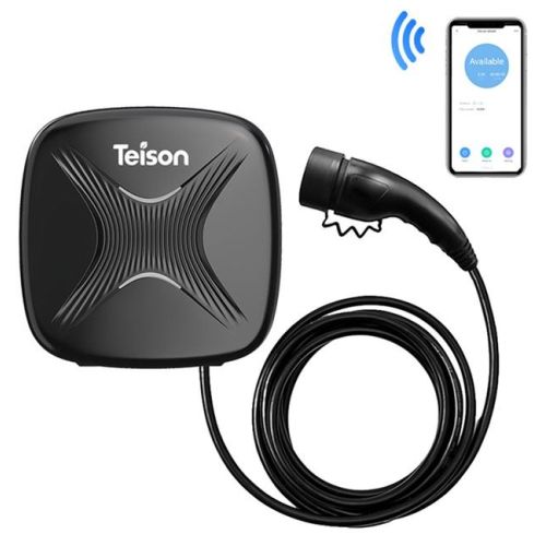1-TEISON Smart Wallbox Type2 11kw Wi-Fi Cable de carga para vehículo eléctrico