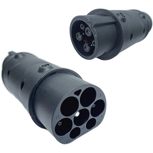 1-EVMOTIONS Gamma Type2 - Type1 32A adapter Ładowarka EV