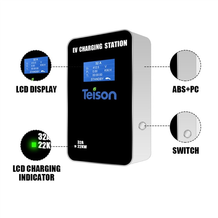 3-Wallbox EV EVSE Type2 11kw EV Charger